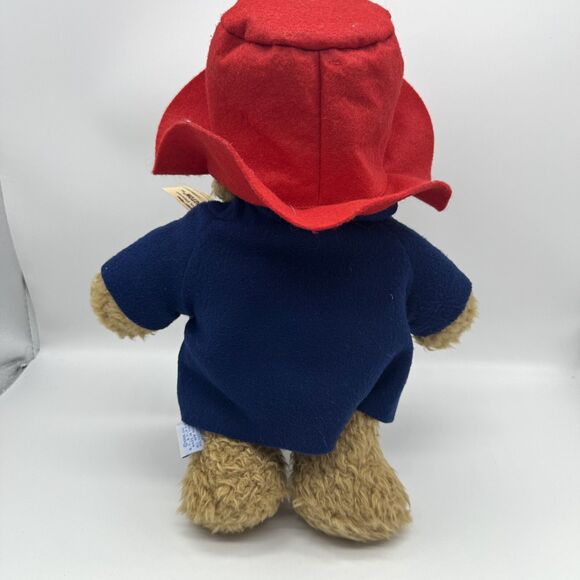 Vintage Paddington Bear Plush Classic Peru  15 “ Eden Toy Red Hat Blue Coat - Picture 4 of 5